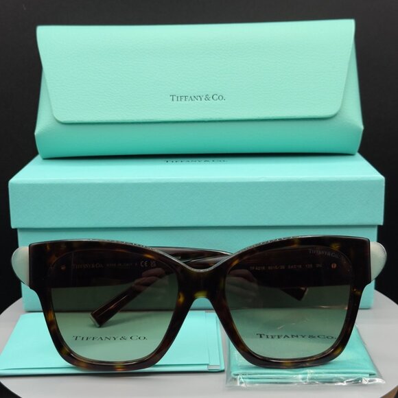 Tiffany & Co Accessories - Tiffany & Co TF 4216 8015/3B Havana Brown Sunglasses Gradient 54 18 135 READ